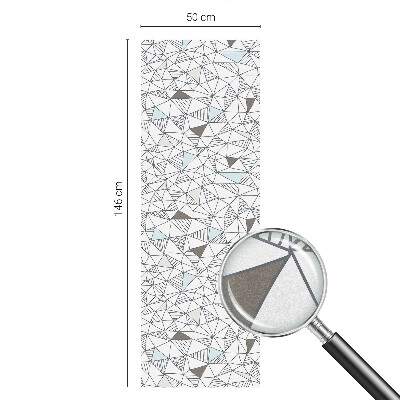 Dekorationsfolie til vindue mod indkig Abstrakte former