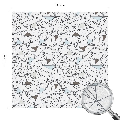 Dekorationsfolie til vindue mod indkig Abstrakte former