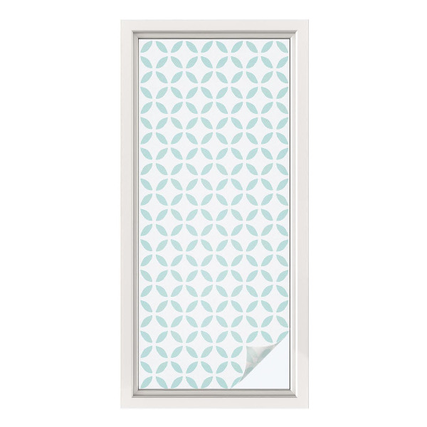 Vinduesfolie med mønster til afskærmning Abstrakte former