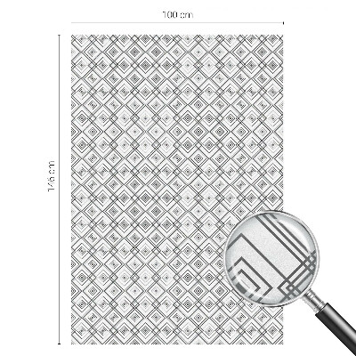 Dekorationsfolie til vindue mod indkig Rhombisk harmoni