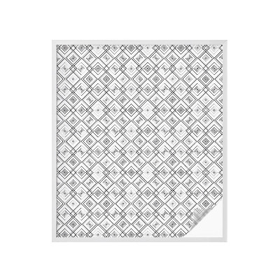 Dekorationsfolie til vindue mod indkig Rhombisk harmoni