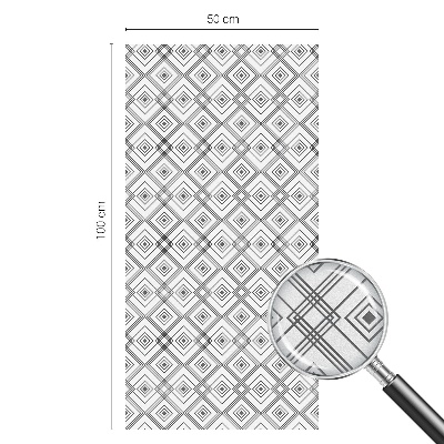 Dekorationsfolie til vindue mod indkig Rhombisk harmoni