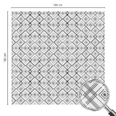 Dekorationsfolie til vindue mod indkig Rhombisk harmoni