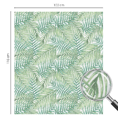 Mælkehvid vinduesfolie med motiv Grøn bregne