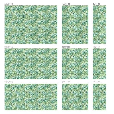 Mælkehvid vinduesfolie med motiv Grøn bregne