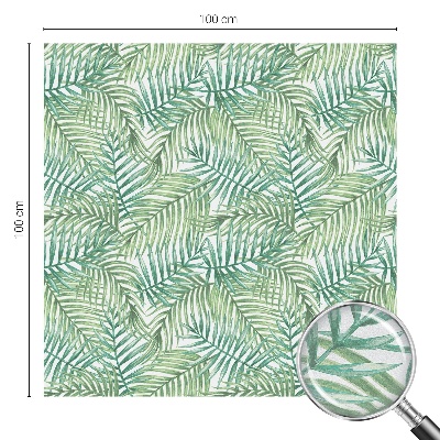 Mælkehvid vinduesfolie med motiv Grøn bregne