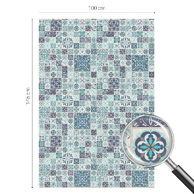 Selvklæbende vinduesfolie Blomsterfliser