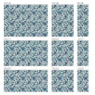 Selvklæbende vinduesfolie Blomsterfliser