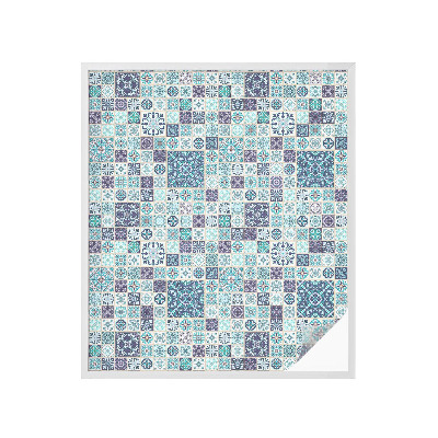 Selvklæbende vinduesfolie Blomsterfliser