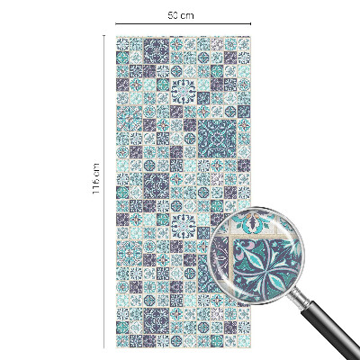 Selvklæbende vinduesfolie Blomsterfliser