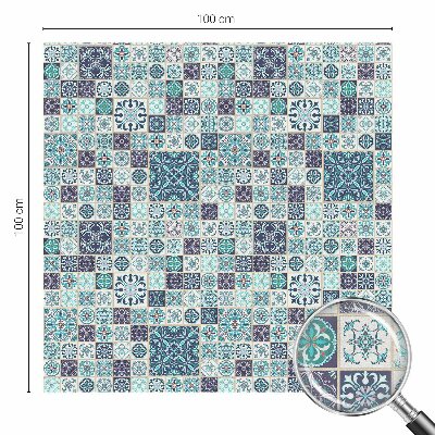 Selvklæbende vinduesfolie Blomsterfliser