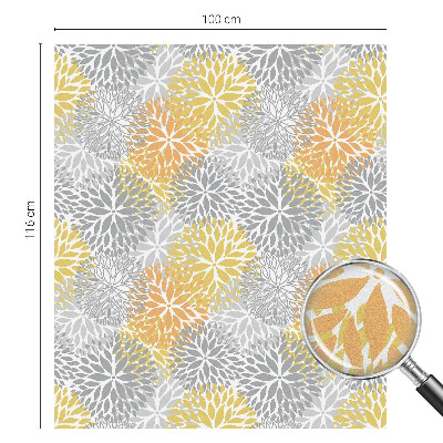 Vinduesfolie mod indkig med glasmaleri Farverige blomster