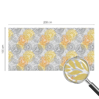 Vinduesfolie mod indkig med glasmaleri Farverige blomster