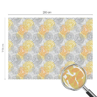 Vinduesfolie mod indkig med glasmaleri Farverige blomster