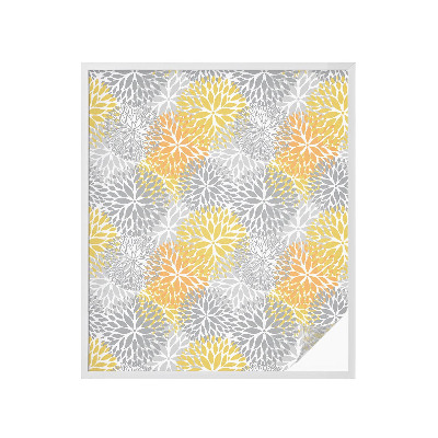 Vinduesfolie mod indkig med glasmaleri Farverige blomster