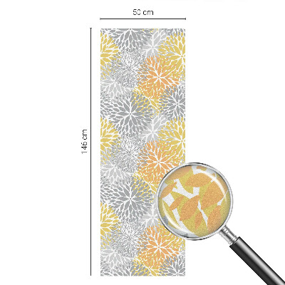 Vinduesfolie mod indkig med glasmaleri Farverige blomster