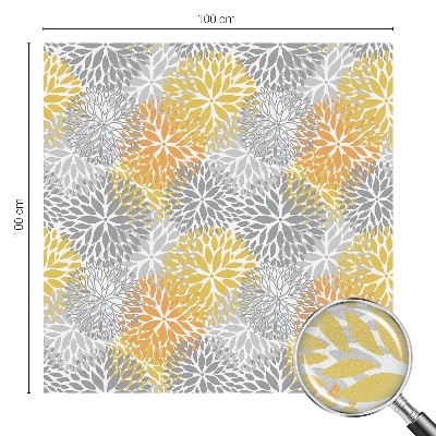 Vinduesfolie mod indkig med glasmaleri Farverige blomster
