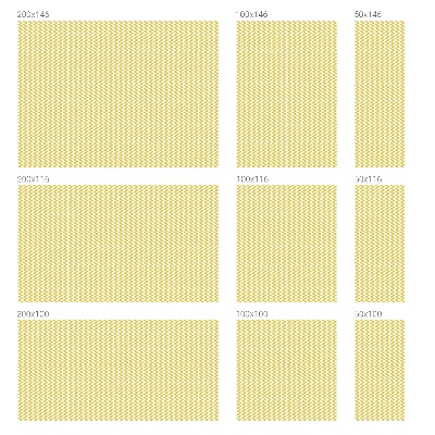 Selvklæbende vinduesfolie Gule zigzagger