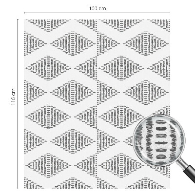 Dekorationsfolie til vindue mod indkig Geometriske diamanter