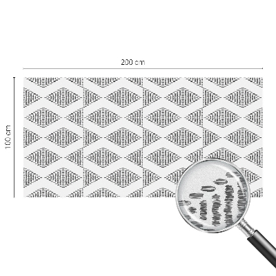 Dekorationsfolie til vindue mod indkig Geometriske diamanter