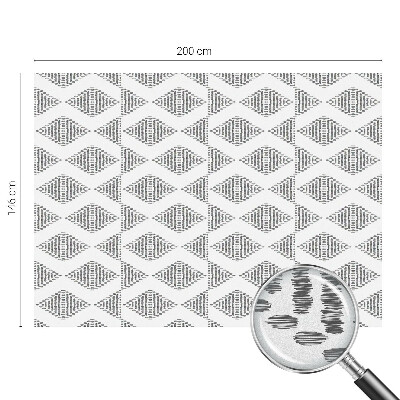 Dekorationsfolie til vindue mod indkig Geometriske diamanter