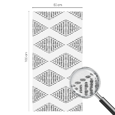 Dekorationsfolie til vindue mod indkig Geometriske diamanter