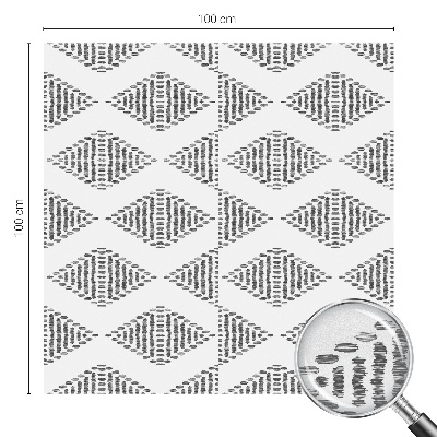 Dekorationsfolie til vindue mod indkig Geometriske diamanter