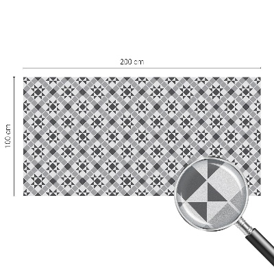 Mælkehvid vinduesfolie med motiv Geometriske mønstre