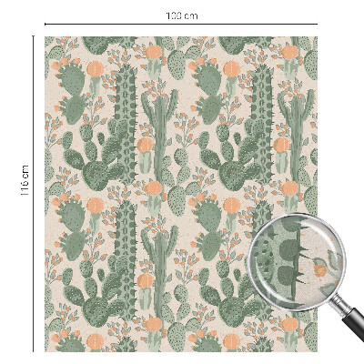 Dekorationsfolie til vindue mod indkig Grønne sukkulenter