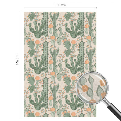 Dekorationsfolie til vindue mod indkig Grønne sukkulenter