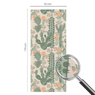 Dekorationsfolie til vindue mod indkig Grønne sukkulenter