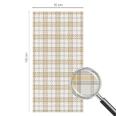 Vinduesfolie mod indkig med glasmaleri Geometrisk gitter