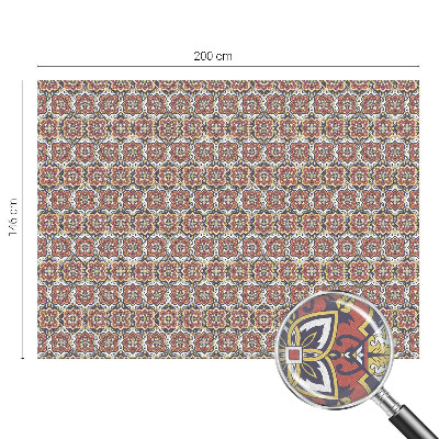 Mælkehvid vinduesfolie med motiv Blomsterornament