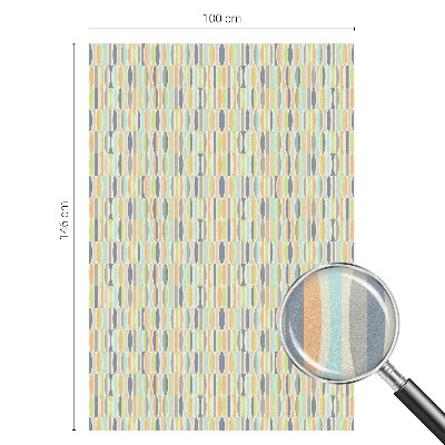 Vinduesfolie mod indkig med glasmaleri Ovale mønstre