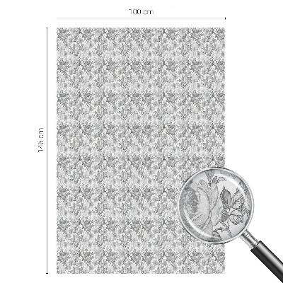 Vinduesfolie mod indkig med glasmaleri Blomsteragtig elegance