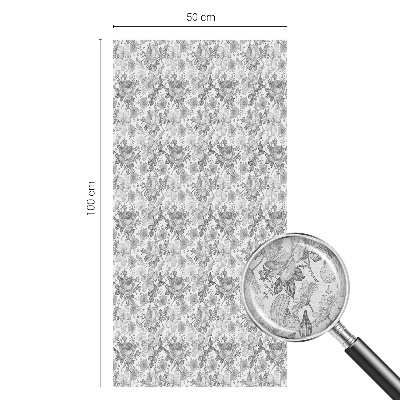 Vinduesfolie mod indkig med glasmaleri Blomsteragtig elegance