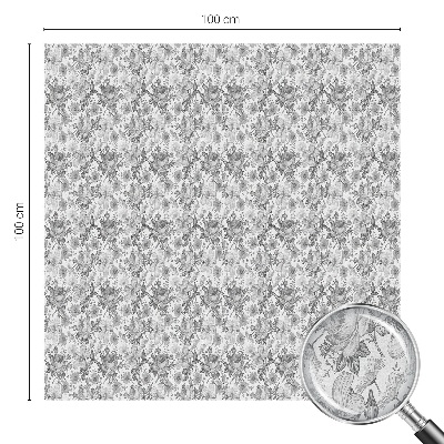 Vinduesfolie mod indkig med glasmaleri Blomsteragtig elegance