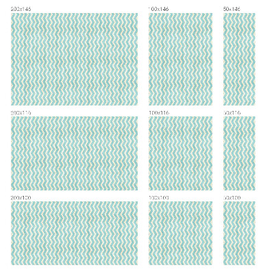 Vinduesfolie med mønster til afskærmning Blå zigzag