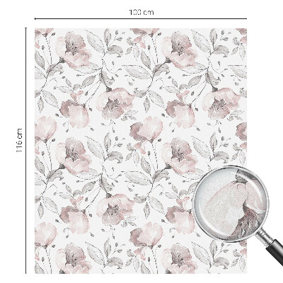 Selvklæbende vinduesfolie Rosenblade