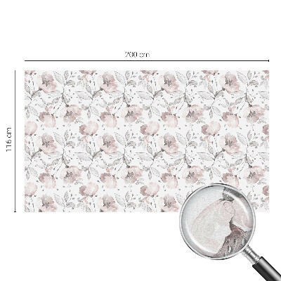 Selvklæbende vinduesfolie Rosenblade