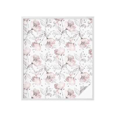 Selvklæbende vinduesfolie Rosenblade