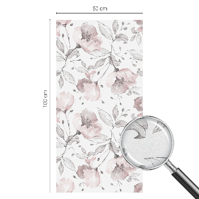 Selvklæbende vinduesfolie Rosenblade