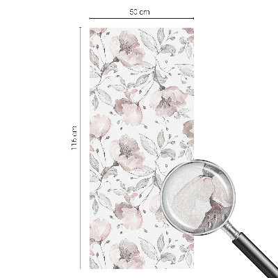 Selvklæbende vinduesfolie Rosenblade