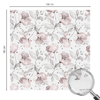 Selvklæbende vinduesfolie Rosenblade