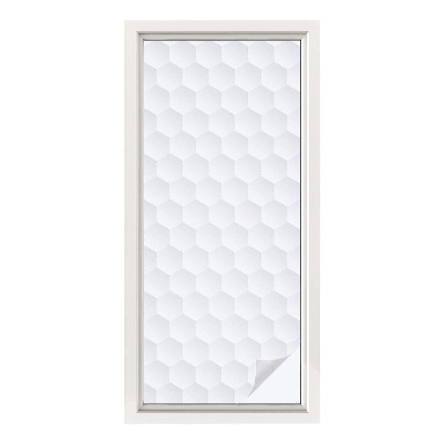 Vinduesfolie mod indkig med glasmaleri Hvid mosaik