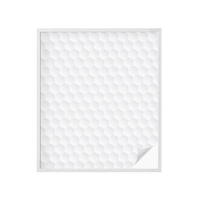 Vinduesfolie mod indkig med glasmaleri Hvid mosaik