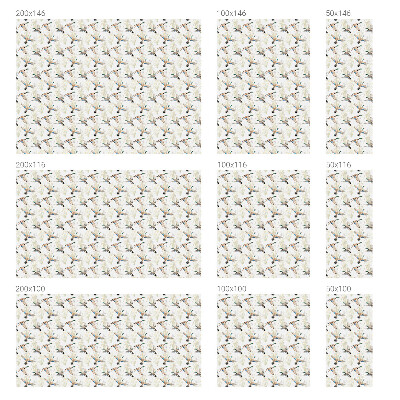 Mælkehvid vinduesfolie med motiv Fugle natur