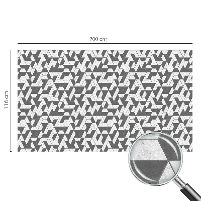 Vinduesfolie mod indkig med glasmaleri Geometriske illusioner