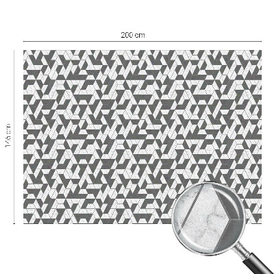 Vinduesfolie mod indkig med glasmaleri Geometriske illusioner