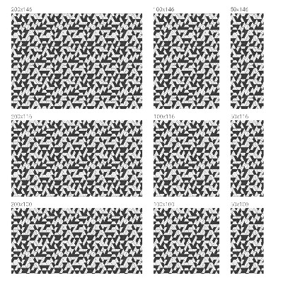 Vinduesfolie mod indkig med glasmaleri Geometriske illusioner